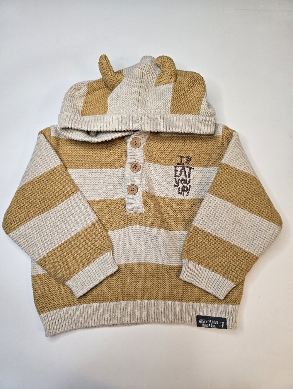 Modern Moments Striped Where The Wild Things Are Hooded Sweater